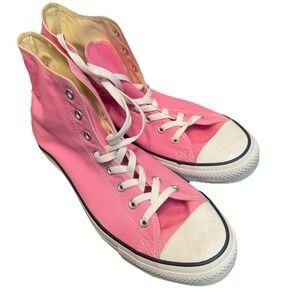 Converse Chuck Taylor All Star Hi Top Shoes Solid Pink Size 13 Men - 15 Women